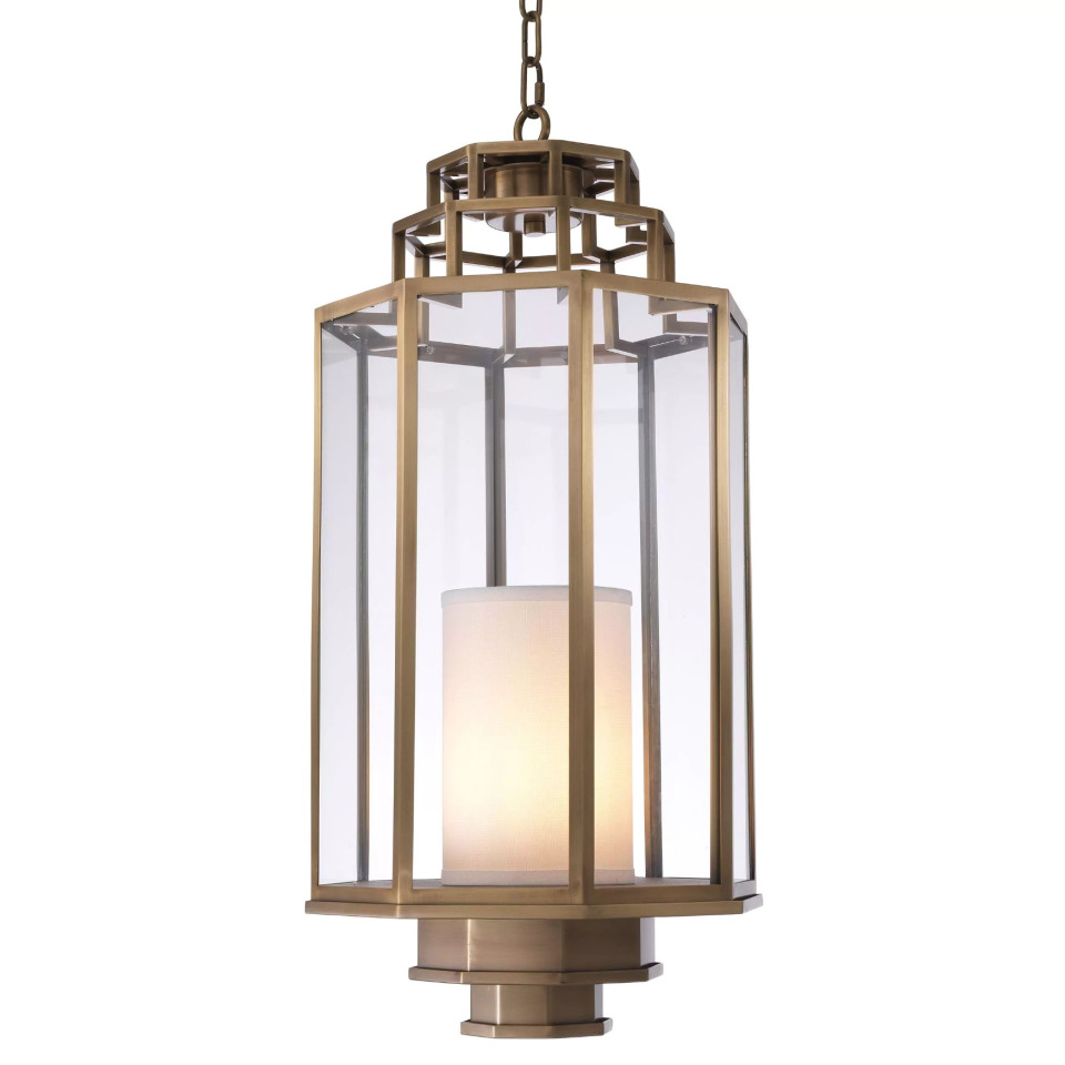 Monticello Taklampa Mässing/Glas 32,5 cm Monticello Taklampa Mässing/Glas 32,5 cm