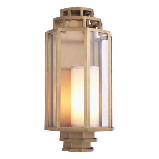 Monticello Vägglampa Mässing/Glas 48,5 cm