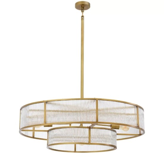 Montparnasse Takkrona Mässing/Glas 90 cm