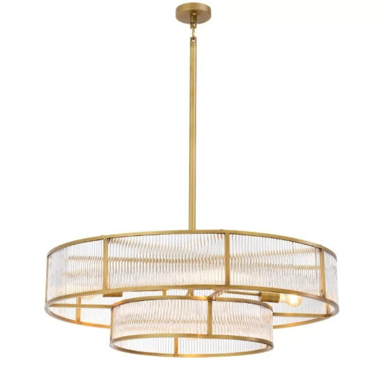 Montparnasse Takkrona Mässing/Glas 90 cm