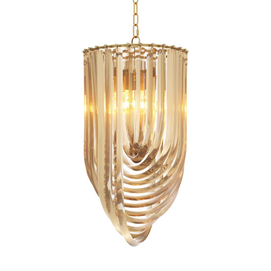 Murano Chandelier Brass 35cm
