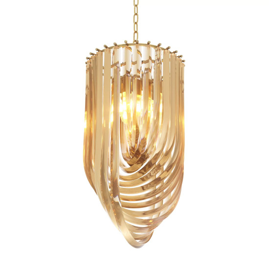 Murano Chandelier Brass 35cm