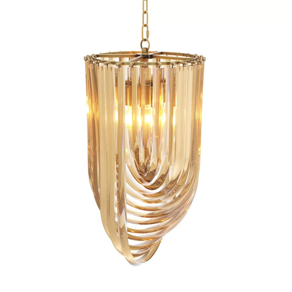 Murano Chandelier Brass 35cm