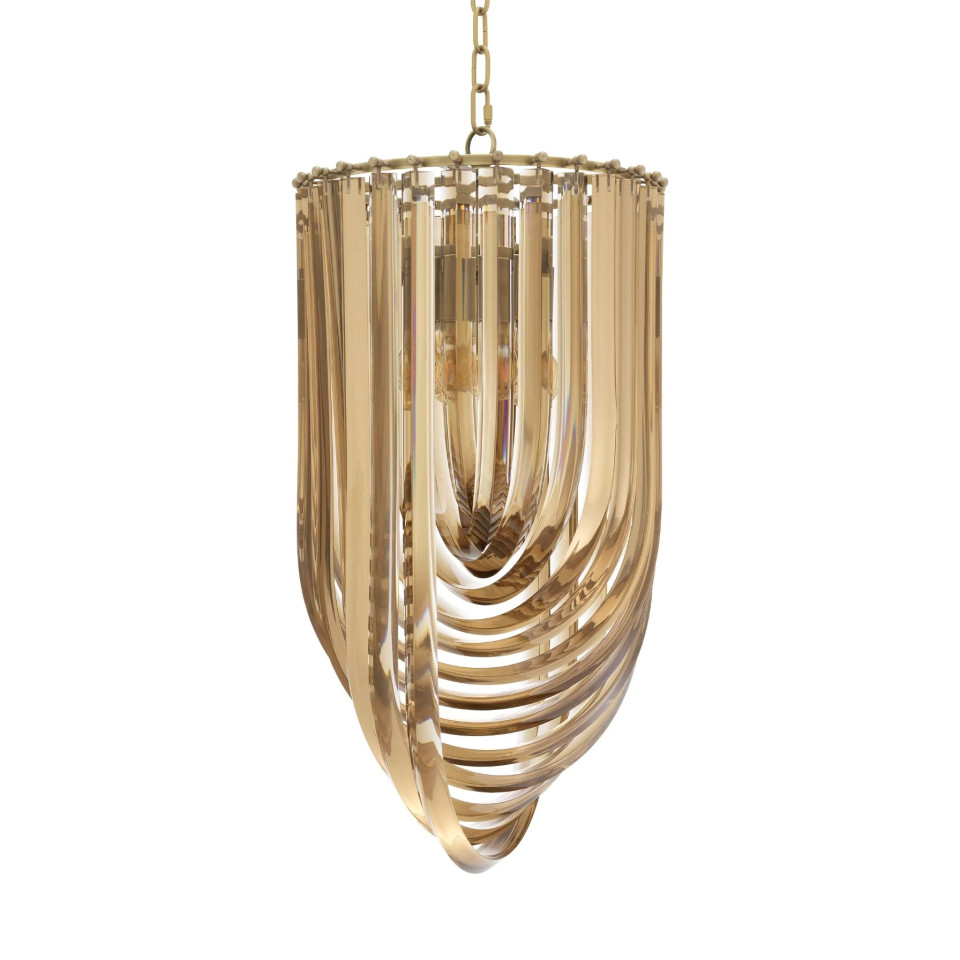 Murano Chandelier Brass 35cm