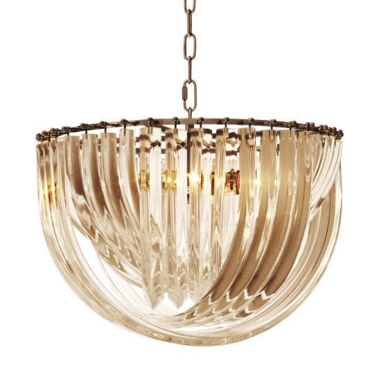 Murano Takkrona mässing 50 cm- 50% rabatt