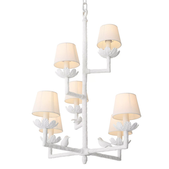 Nature Chandelier Matte White 77cm