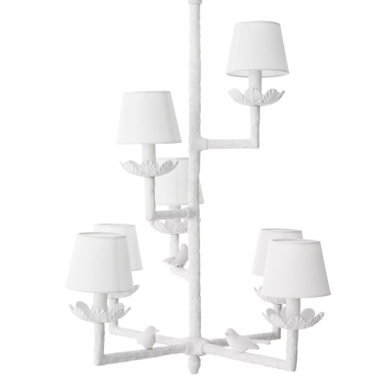 Nature Chandelier Matte White 77cm