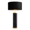 Newman Bordslampa Svart Marmor/Svart Skärm 75 cm