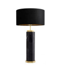 Newman Bordslampa Svart Marmor/Svart Skärm 75cm