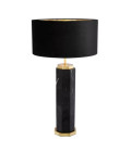 Newman Bordslampa Svart Marmor/Svart Skärm 75cm