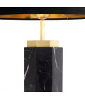 Newman Bordslampa Svart Marmor/Svart Skärm 75cm