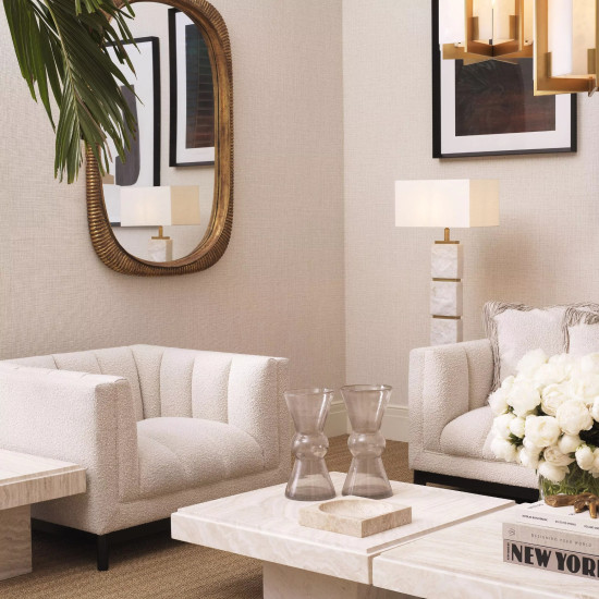 Newton Golvlampa Mässing/Marmor 145,5 cm