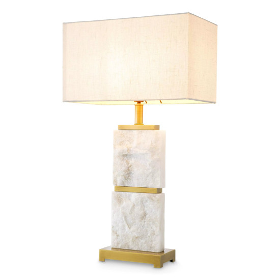 Newton Table Lamp Brass/Marble 70.5cm