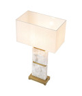 Newton Table Lamp Brass/Marble 70.5cm
