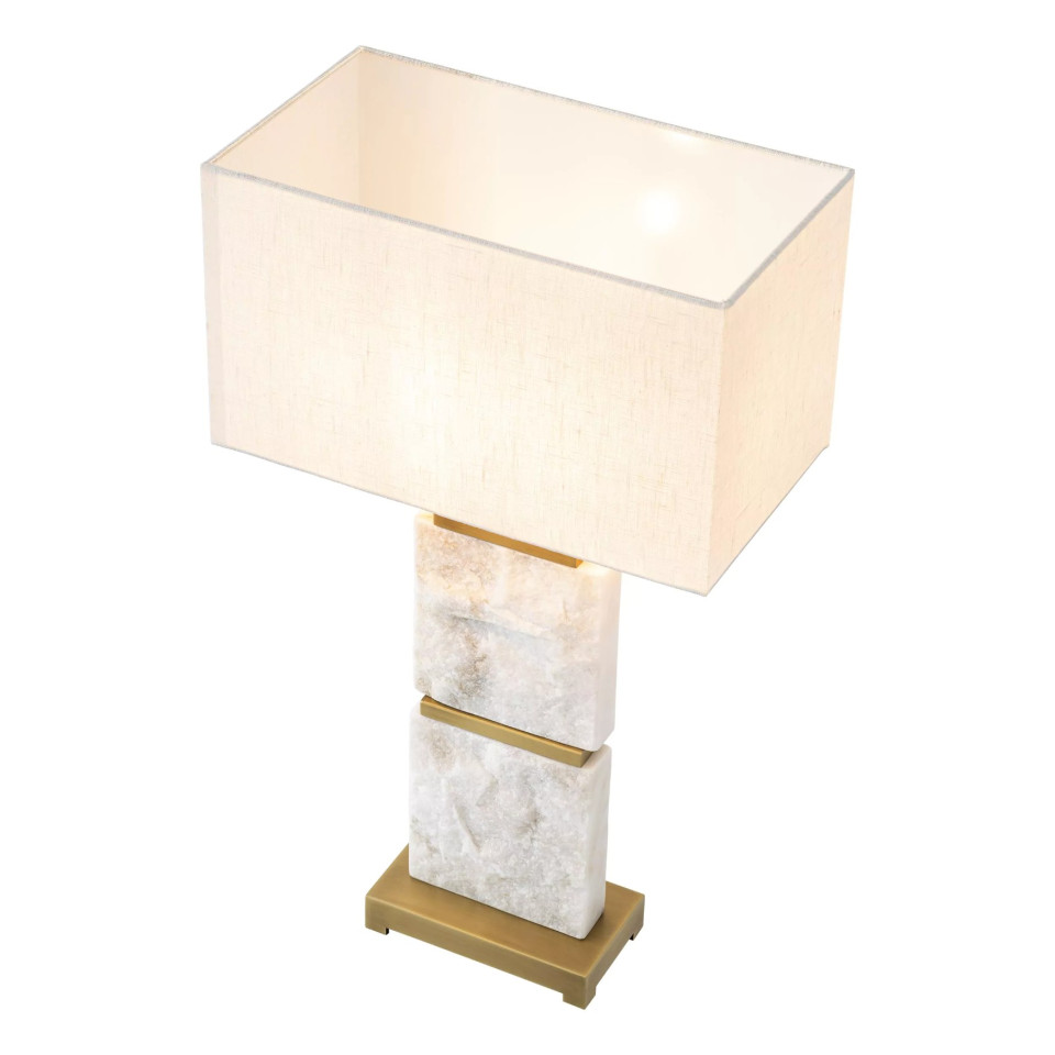Newton Table Lamp Brass/Marble 70.5cm