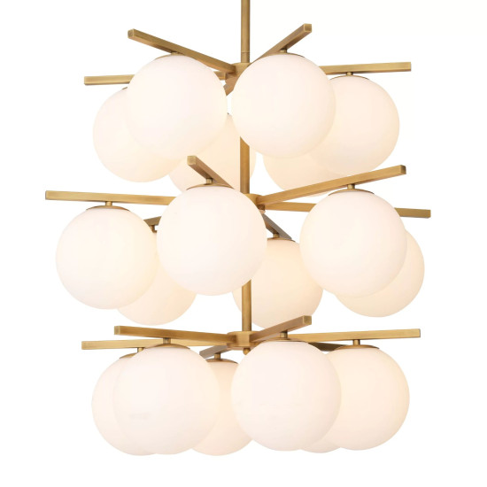 Noa Takkrona Mässing/Glas 68 cm