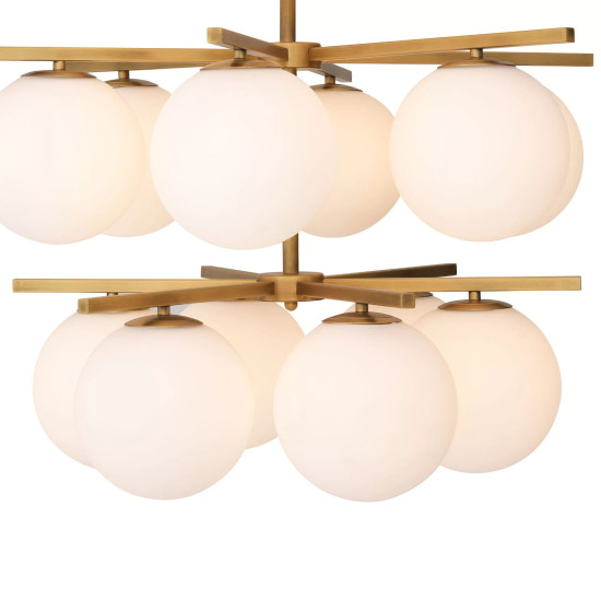 Noa Takkrona Mässing/Glas 68 cm