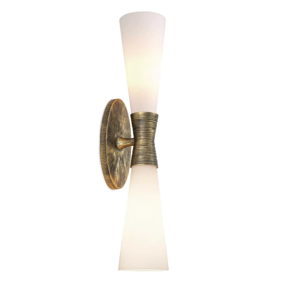 Nolita Wall Lamp Brass/Glass 62.5cm