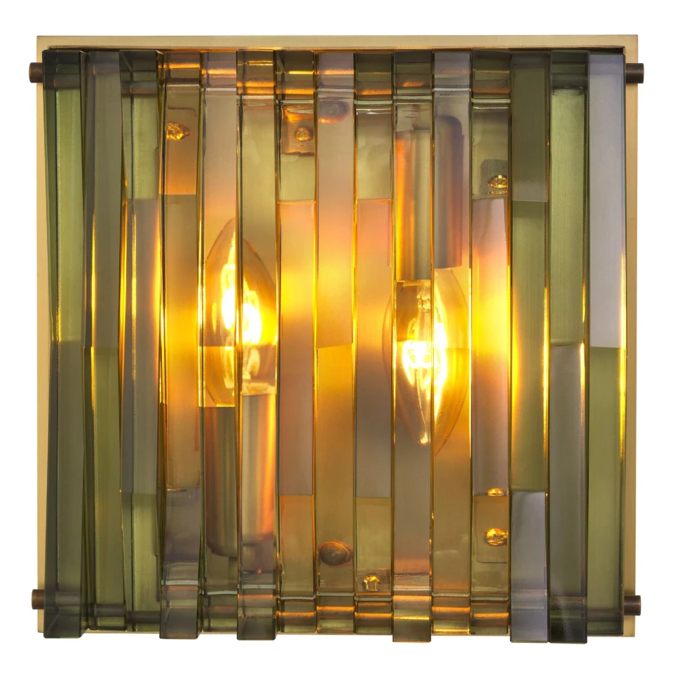 Nuvola Vägglampa Mässing/Glas 21 cm