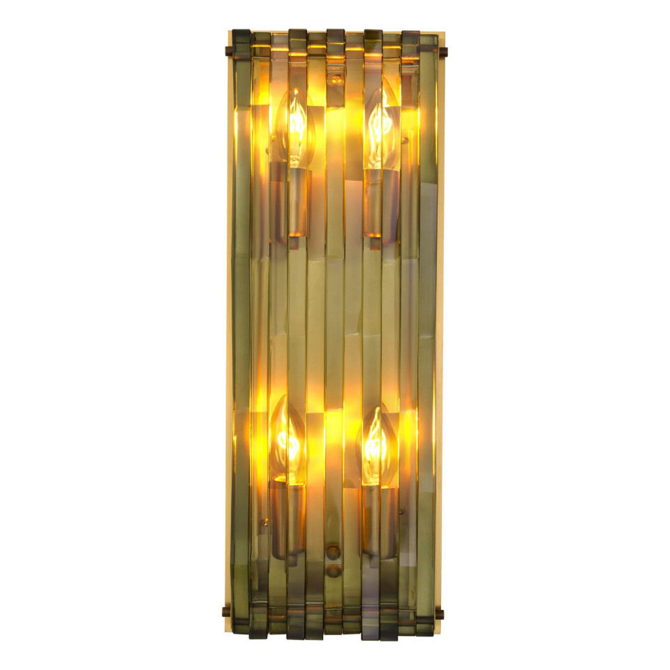 Nuvola Vägglampa Mässing/Glas 50 cm