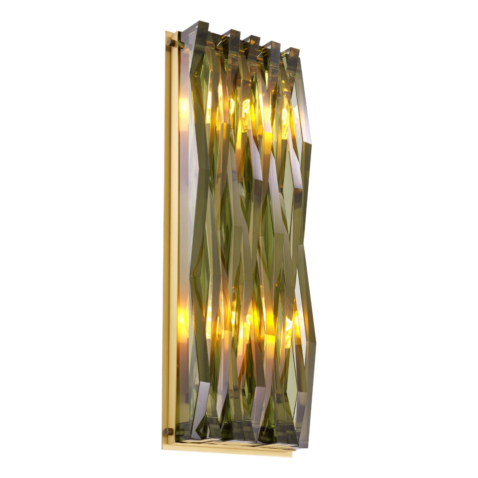 Nuvola Vägglampa Mässing/Glas 50 cm