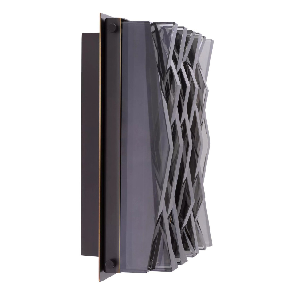 Nuvola Wall Lamp Bronze/Glass 24cm