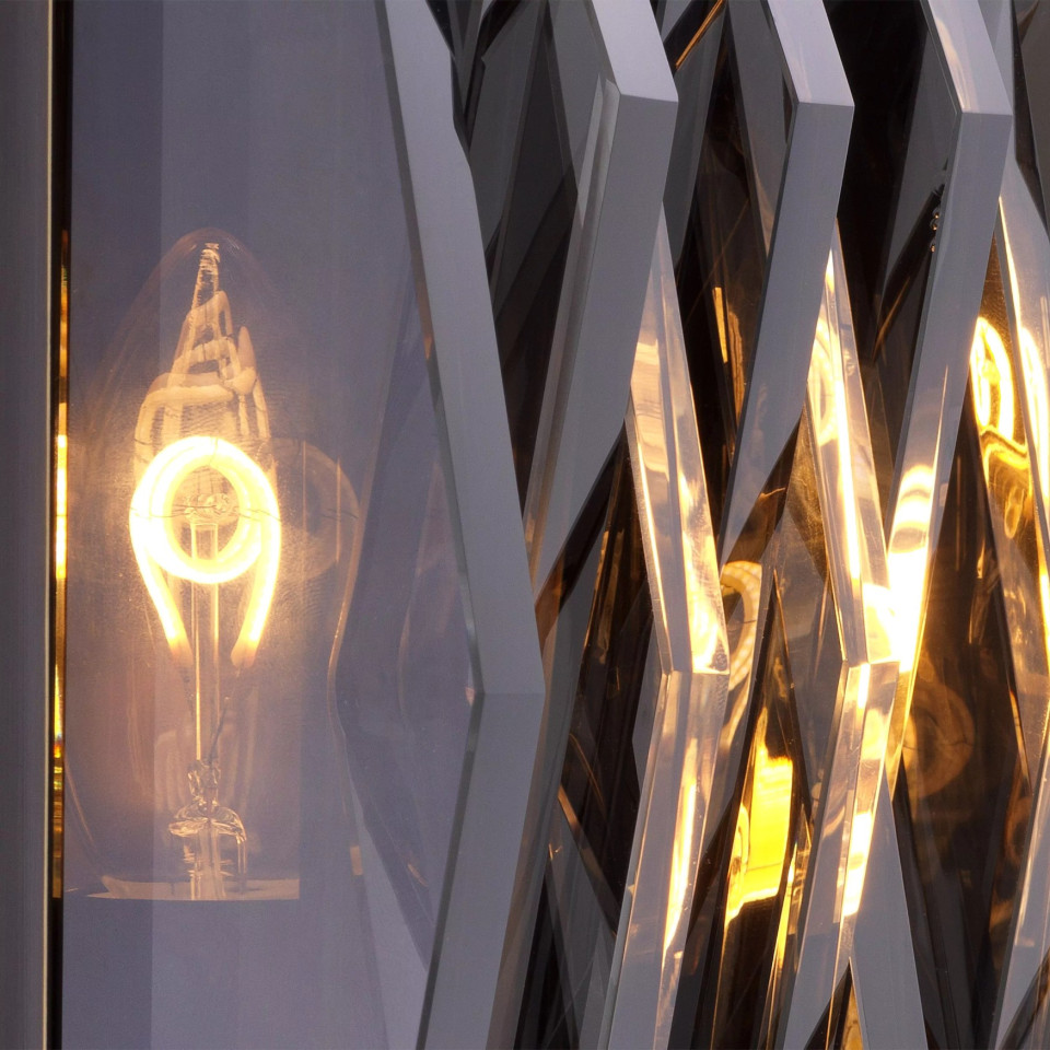 Nuvola Wall Lamp Bronze/Glass 24cm
