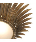 Nuvole Flush Ceiling Light Brass/Glass 43cm