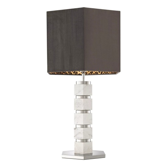 Hexagon bordslampa grå/vit 76 cm