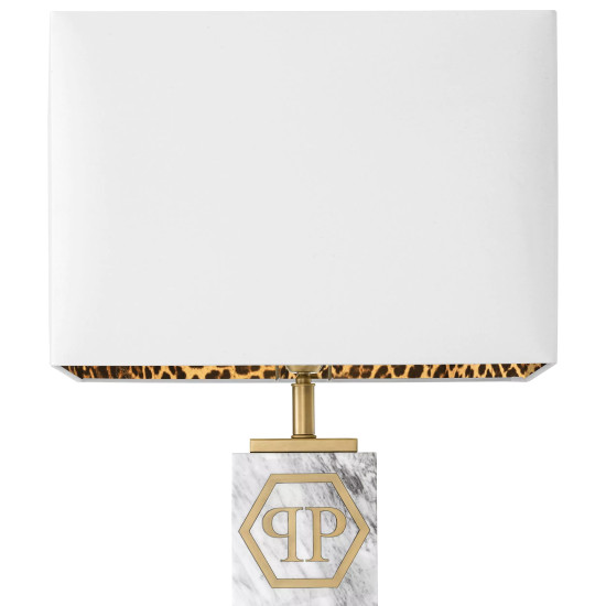 King bordslampa vit/mässing 79,5 cm King bordslampa vit/mässing 79,5 cm