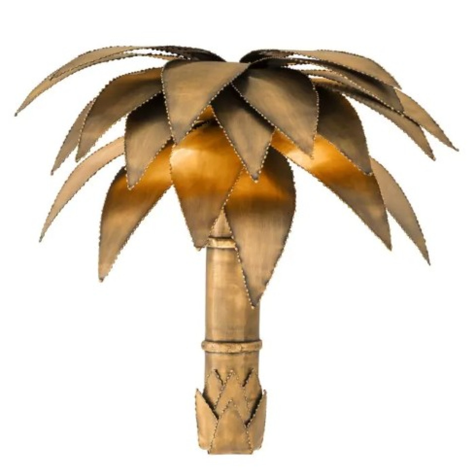 Palm Court Wall Lamp Brass 43cm