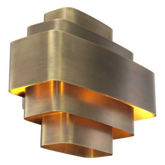 Pegaso Vägglampa Mässing 31 cm