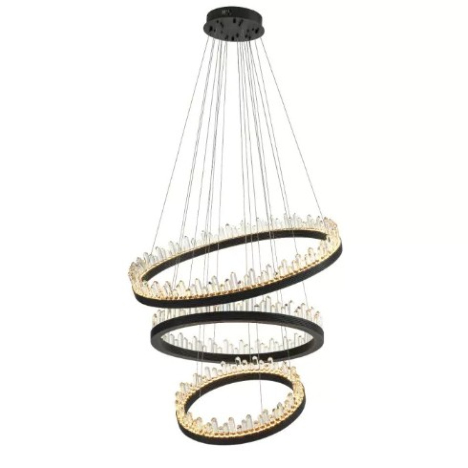 Randall Chandelier Bronze/Glass 100cm
