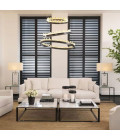 Randall Chandelier Bronze/Glass 100cm
