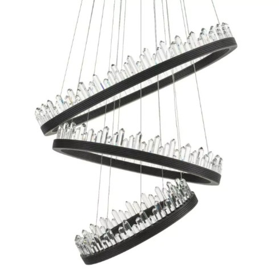 Randall Chandelier Bronze/Glass 100cm