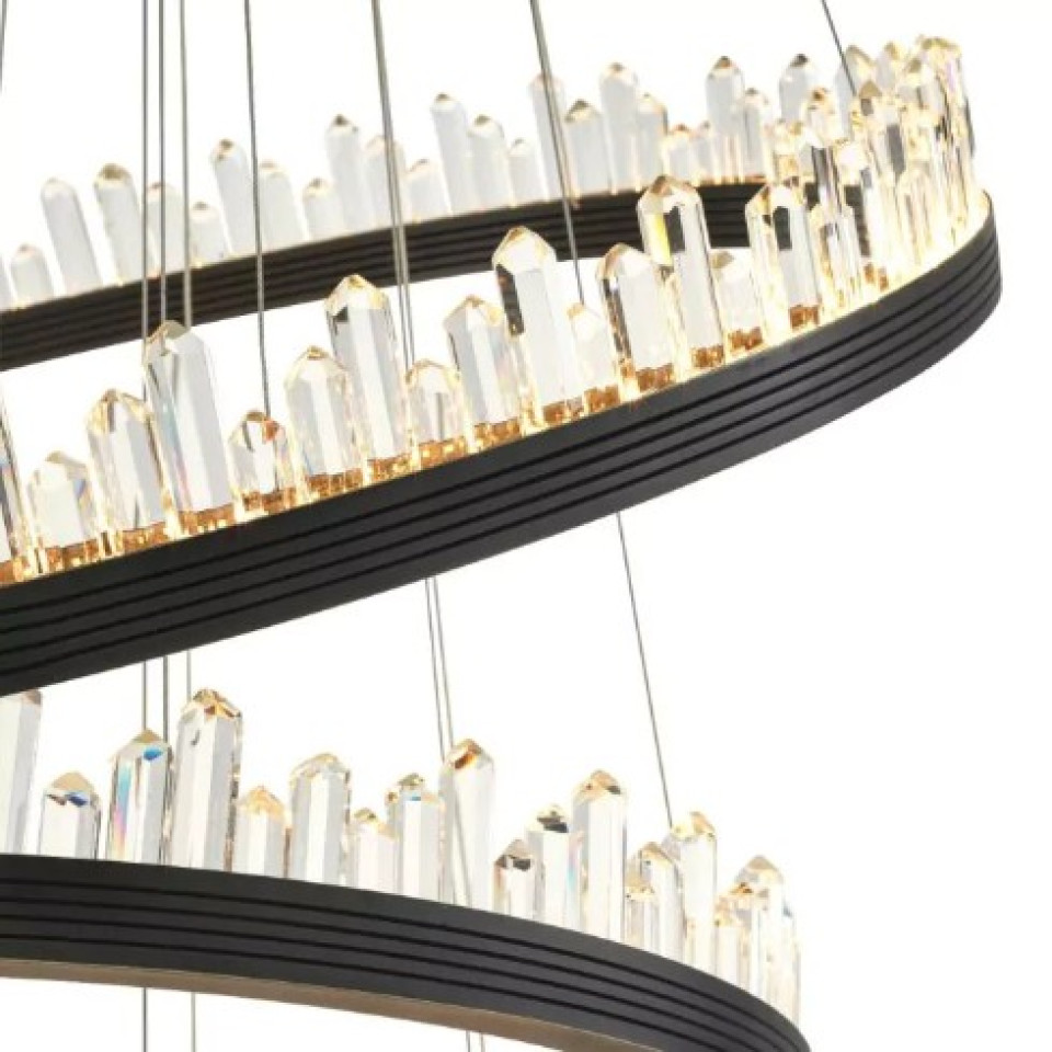 Randall Chandelier Bronze/Glass 100cm