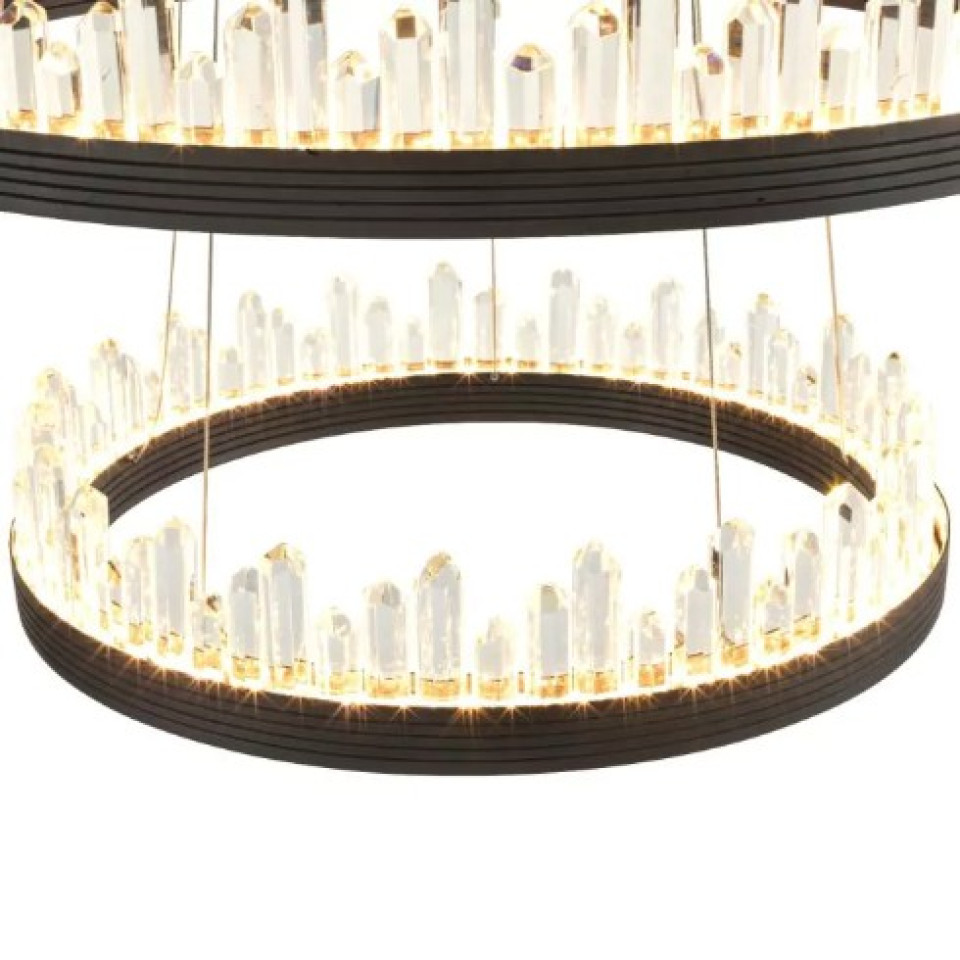 Randall Chandelier Bronze/Glass 100cm