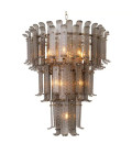 Rodeo Drive L Chandelier Nickel/Glass 77cm