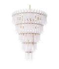 Rodeo Drive XXL Chandelier Brass/Glass 116cm