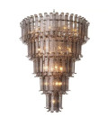 Rodeo Drive XXL Chandelier Nickel/Glass 116cm