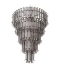 Rodeo Drive XXL Chandelier Nickel/Glass 116cm