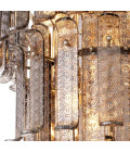 Rodeo Drive XXL Chandelier Nickel/Glass 116cm