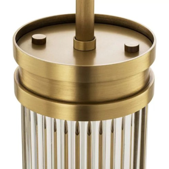 Rousseau S Taklampa Mässing/Glas 12 cm