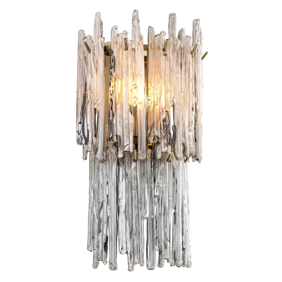 Saint Roch Wall Lamp Brass/Glass 38.5cm