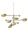 Salinas Ljuskrona Mässing/Glas 140cm