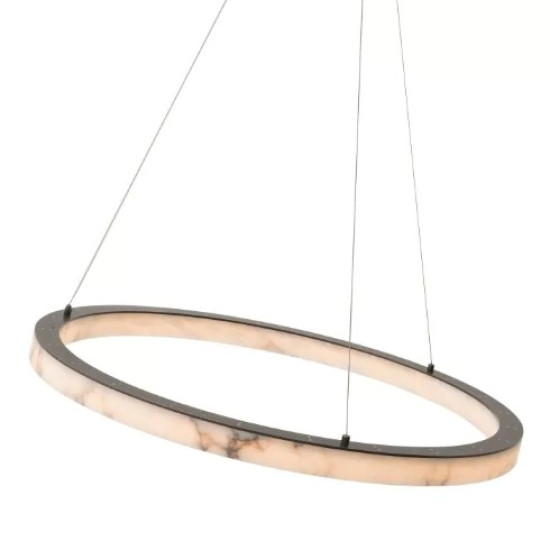 Sankt Gallen L Chandelier Alabaster/Bronze 100cm