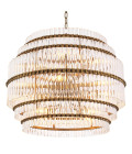 Scottsdale Chandelier Brass/Glass 75.5cm