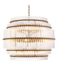 Scottsdale Chandelier Brass/Glass 75.5cm