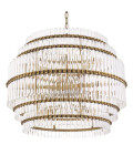 Scottsdale Chandelier Brass/Glass 75.5cm