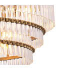 Scottsdale Chandelier Brass/Glass 75.5cm